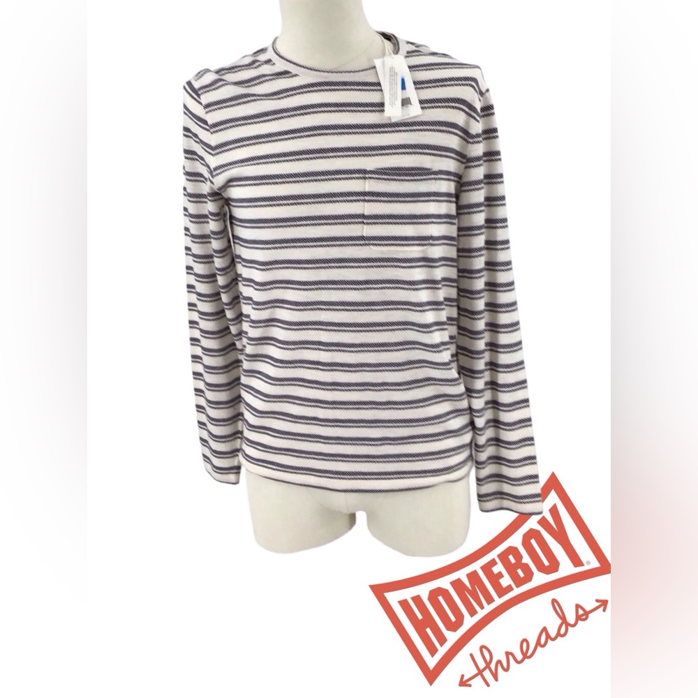 #31 LIVE Vince Striped Long Sleeve Shirt Size S